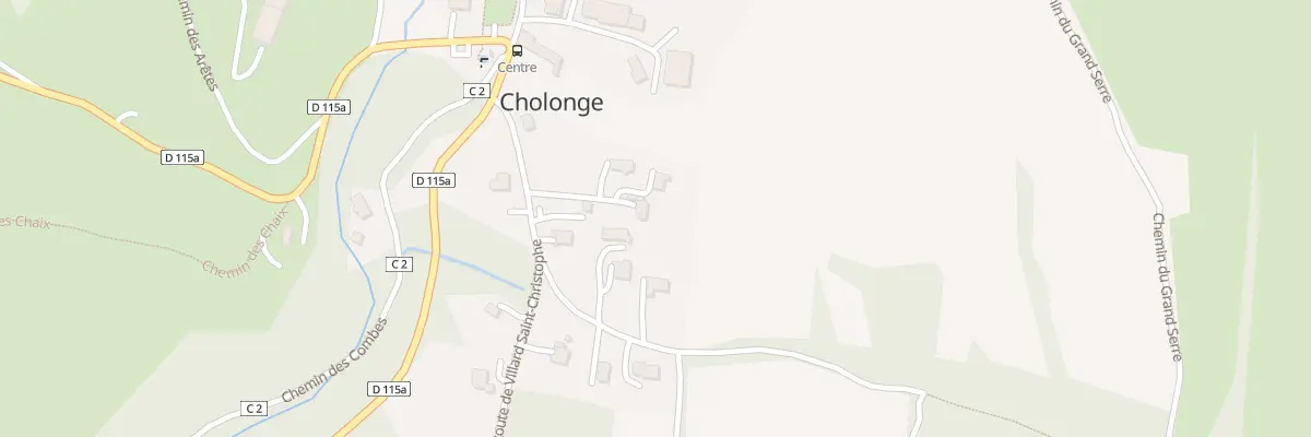Plan du 5184 Pre de la Grange à Cholonge