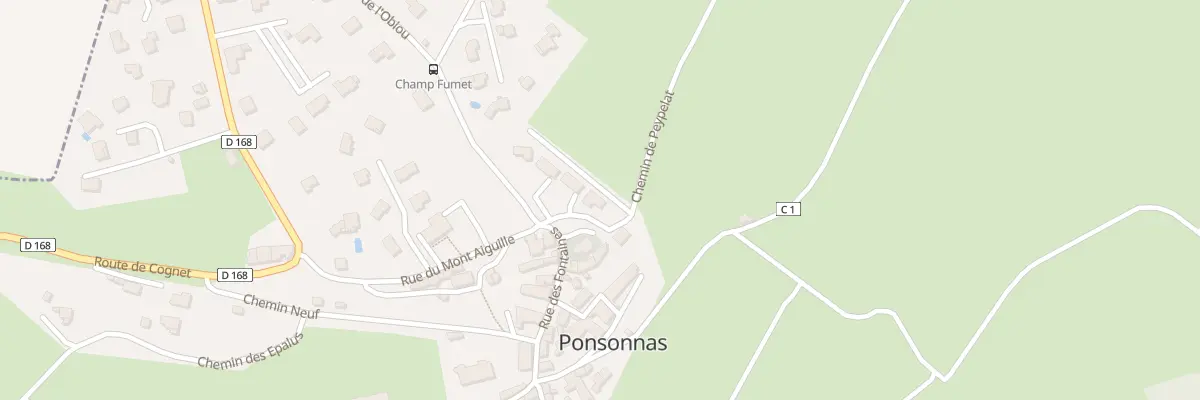 Plan du 41 Che de Peypelat à Ponsonnas