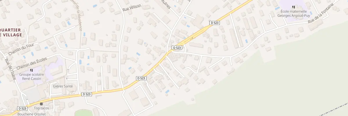 Plan du 4 Rue de la Fontaine à Gières