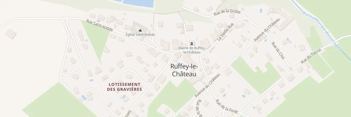 Plan du 22 Rue des Jasinets à Ruffey-le-Château