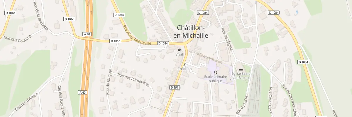 Plan du 28 Rue de la Poste - Chatillon-En à Valserhône
