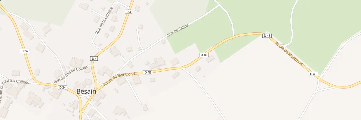 Plan du 9 Rte de Montrond à Besain