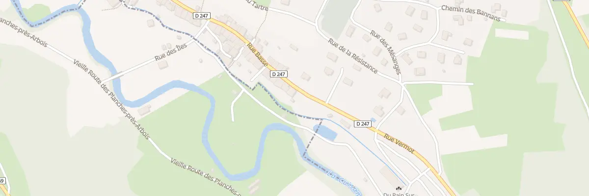 Plan du 70 Rue Basse à Arbois