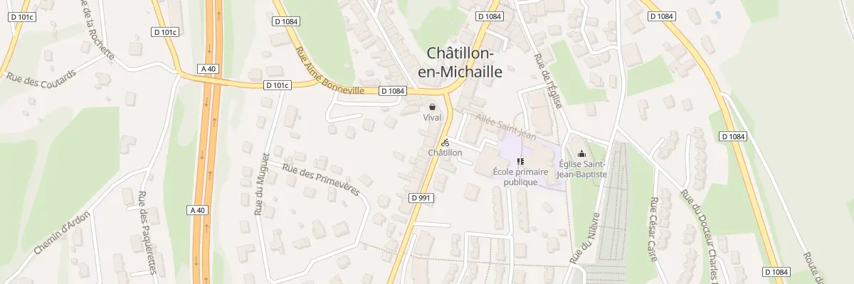 Plan du 66 Rue de la Poste - Chatillon-En à Valserhône