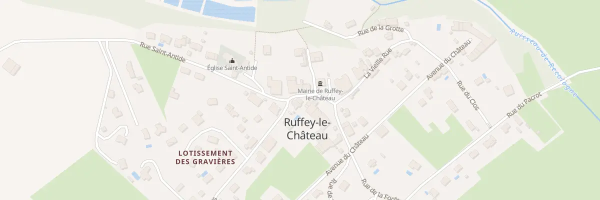 Plan du 3 Rue Saint Antide à Ruffey-le-Château
