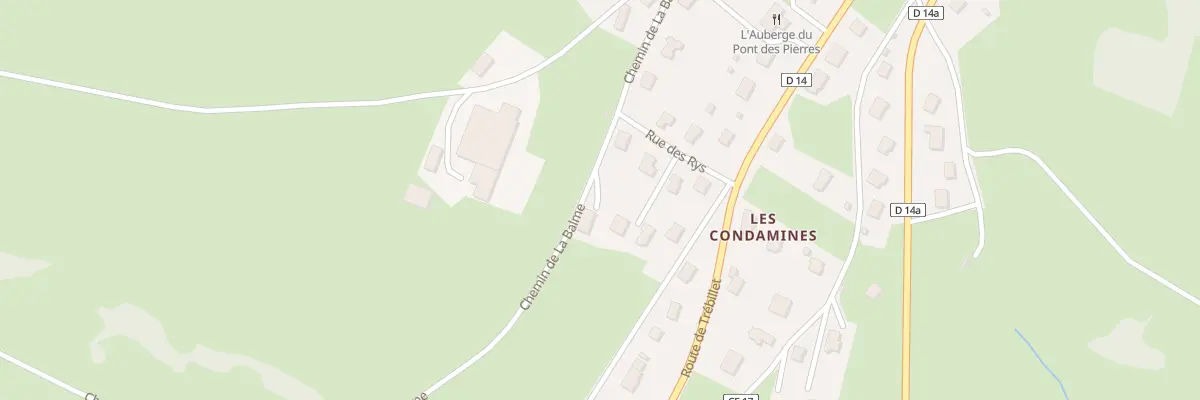Plan du 195 Che de la Balme à Montanges