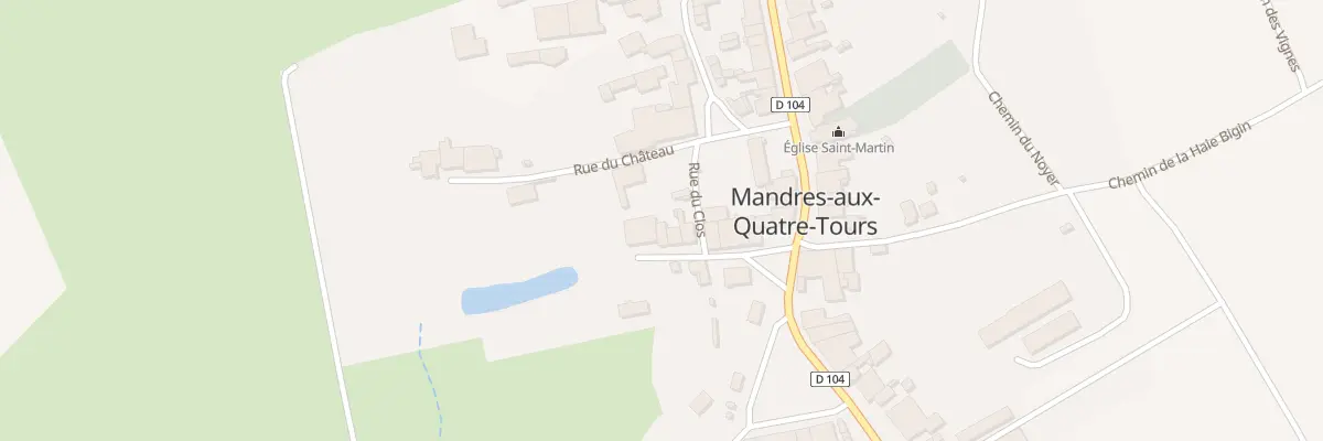 Plan du 10 Rue du Clos à Mandres-aux-Quatre-Tours