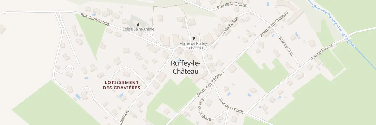Plan du 7 Rue de l’Ecole à Ruffey-le-Château