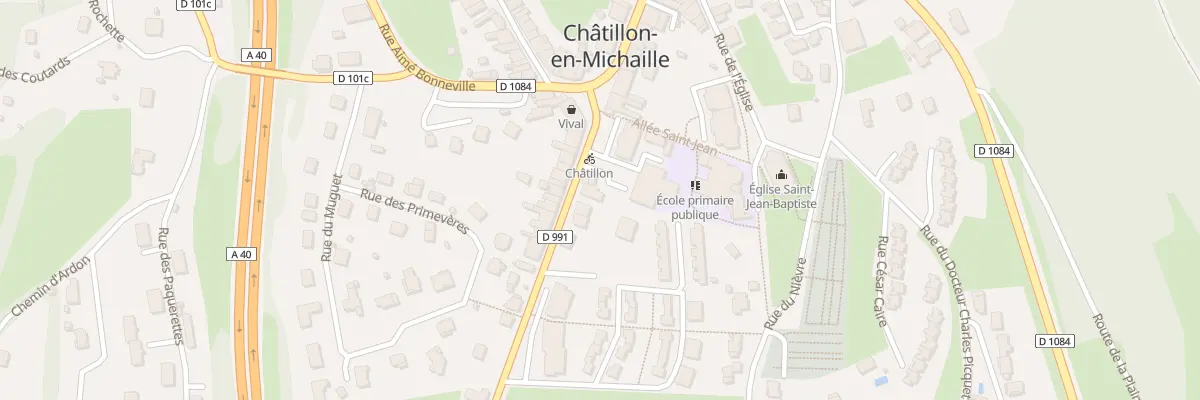 Plan du 85 Rue de la Poste - Chatillon-En à Valserhône