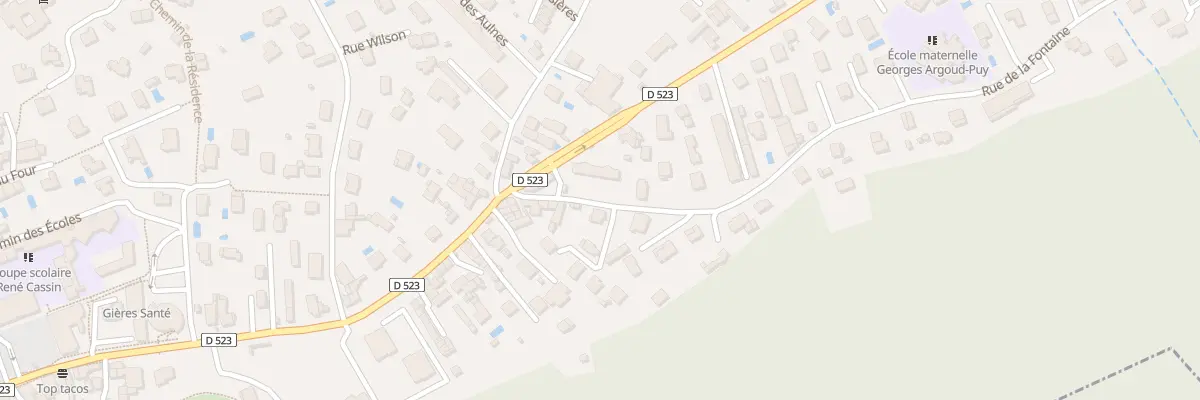 Plan du 7 Rue de la Fontaine à Gières