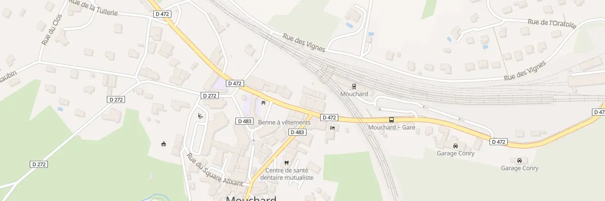 Plan du 6 Rue de la République à Mouchard