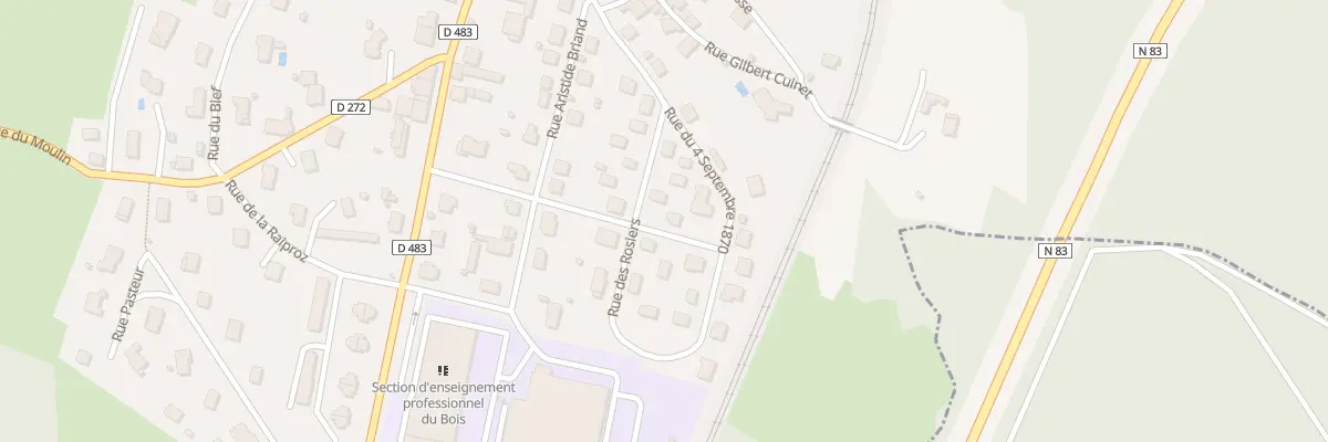 Plan du 5 Rue Victor Bérard à Mouchard