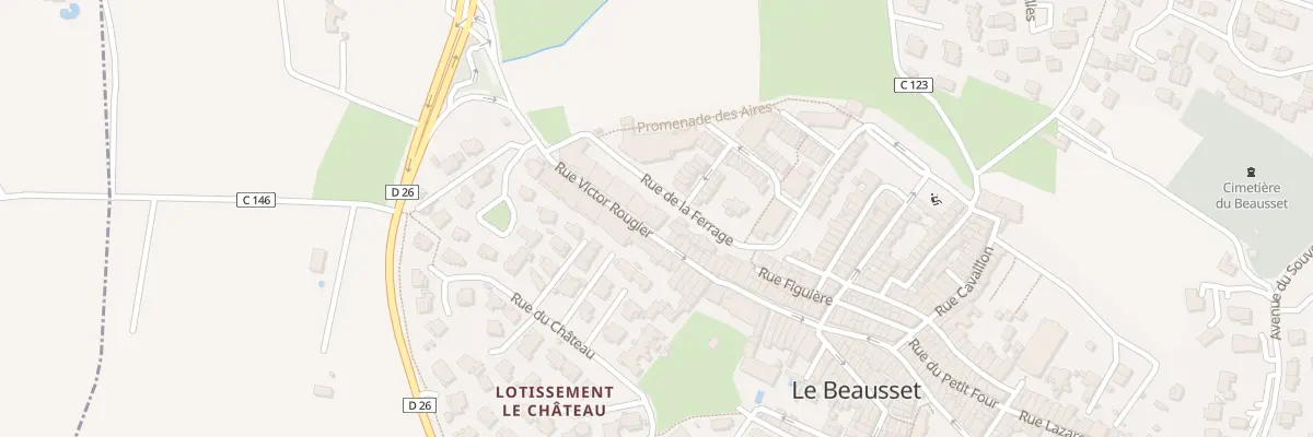 Plan du 9001 Rue Victor-rougier au Beausset