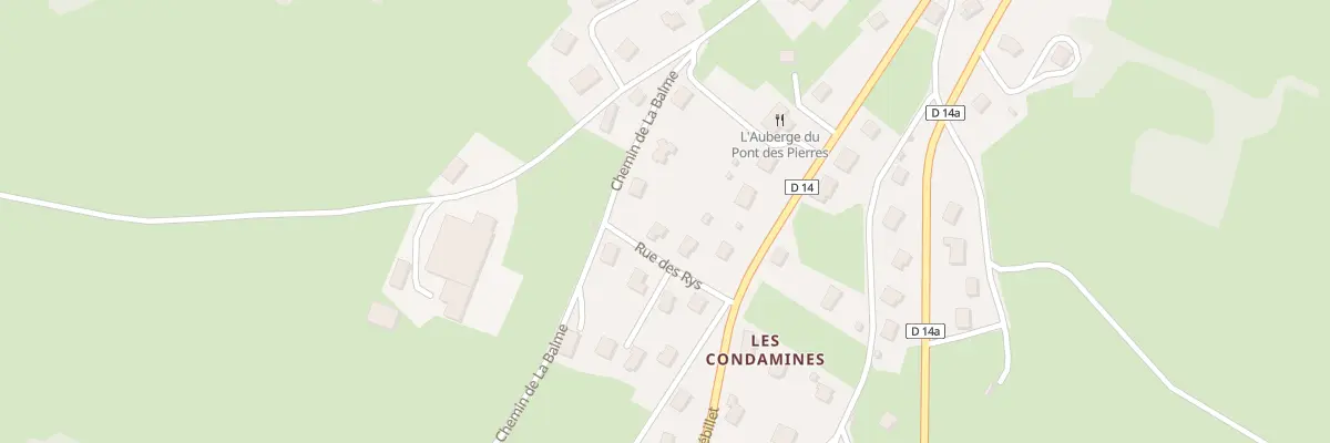 Plan du 64 Rue des Rys à Montanges