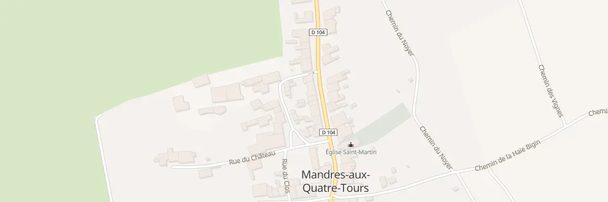 Plan du 13 Rue Saint Martin à Mandres-aux-Quatre-Tours