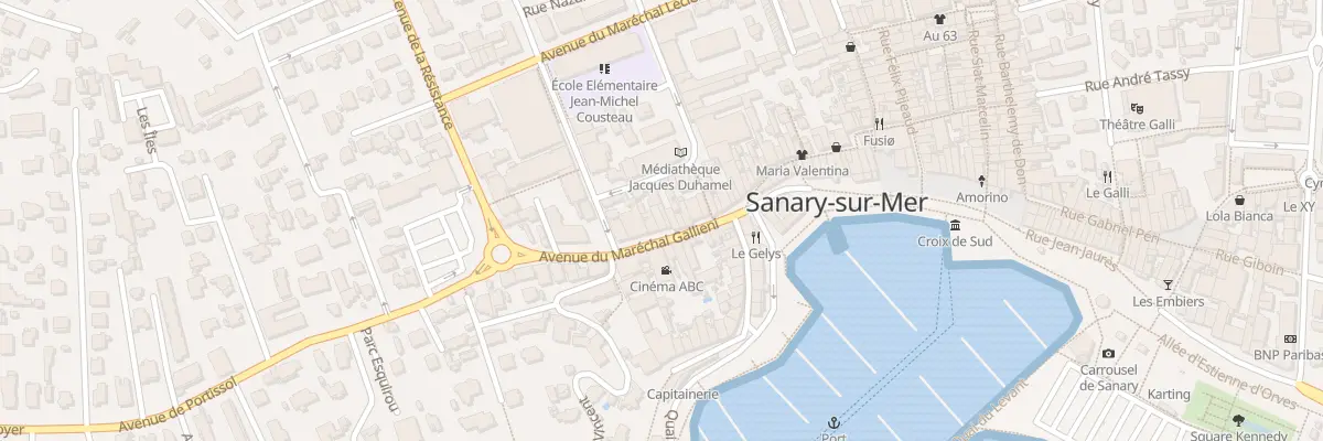 Plan du 20 Av Mal Gallieni à Sanary-sur-Mer