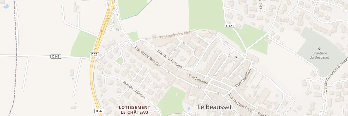 Plan du 2 Tra de l’Agachon au Beausset