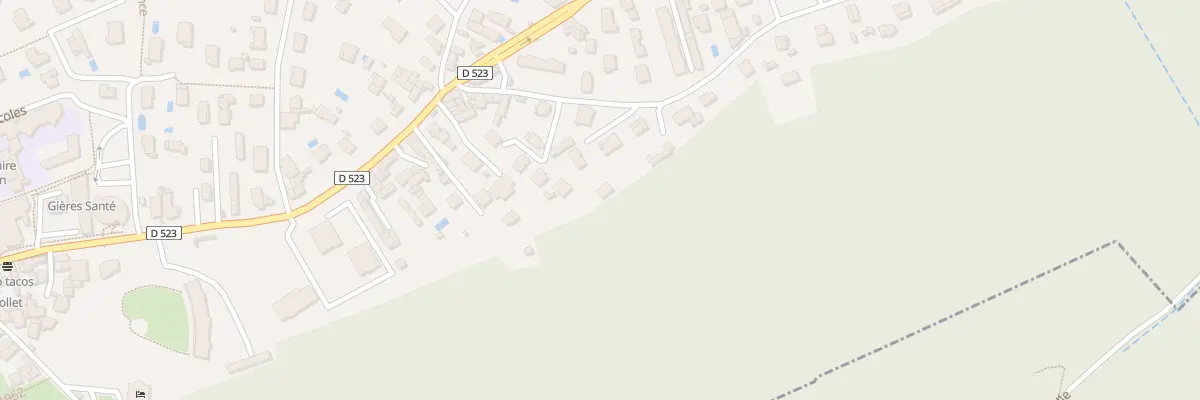 Plan du 2 All de la Draye à Gières