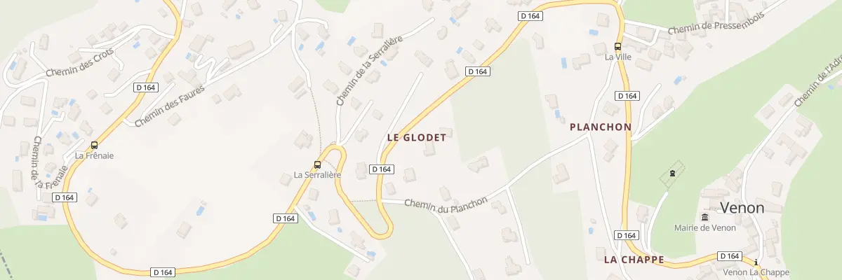 Plan du 1418 Rte Route Departementale 164 à Venon