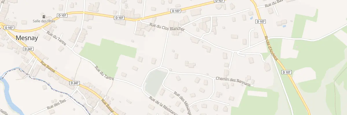 Plan du 1 Rue de la Résistance à Mesnay