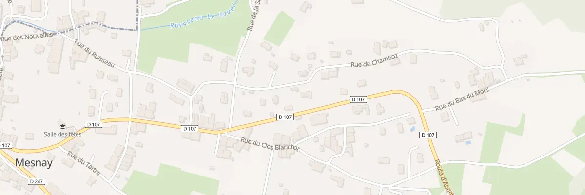 Plan du 3 Rue d’Andelot à Mesnay