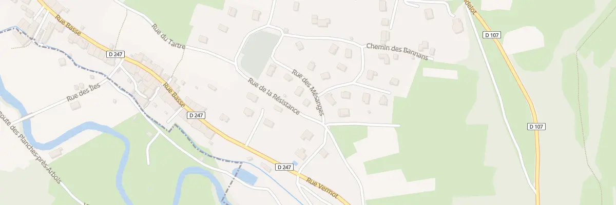 Plan du 8 Rue des Mésanges à Mesnay