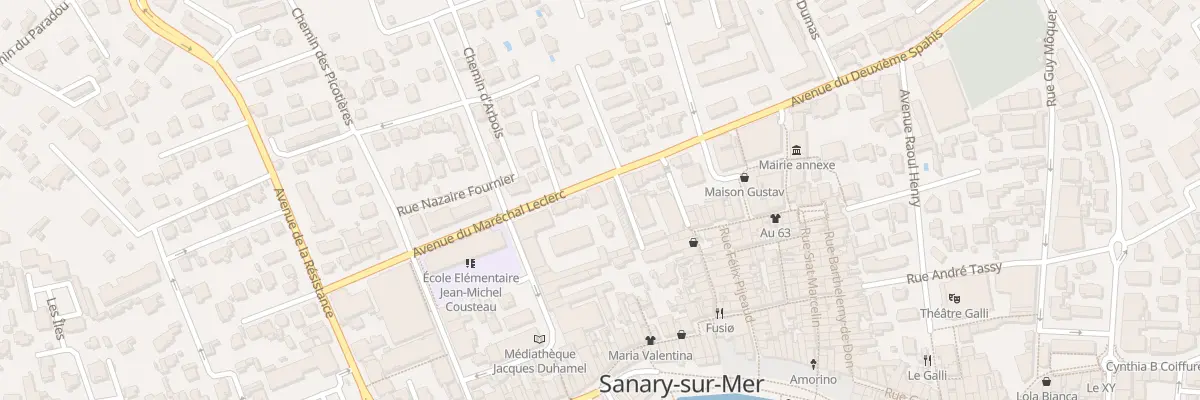 Plan du 97 Av Mal Leclerc à Sanary-sur-Mer