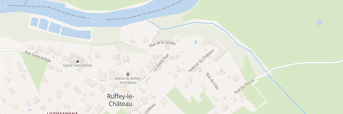 Plan du 8 Rue La Vieille Rue à Ruffey-le-Château