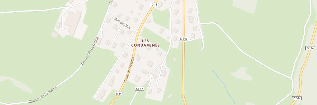 Plan du 242 Che des Voites à Montanges