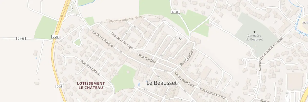 Plan du 6 Rue de la Treille au Beausset