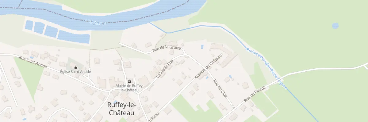 Plan du 10 Rue La Vieille Rue à Ruffey-le-Château