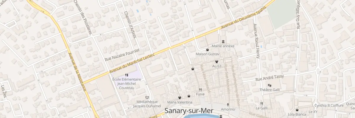Plan du 75 Av Mal Leclerc à Sanary-sur-Mer