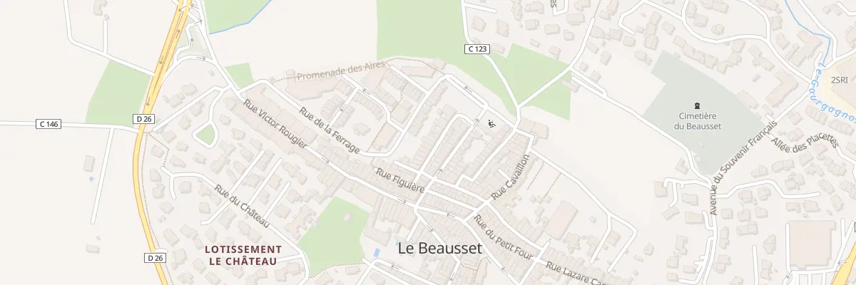 Plan du 14 Rue de la Treille au Beausset