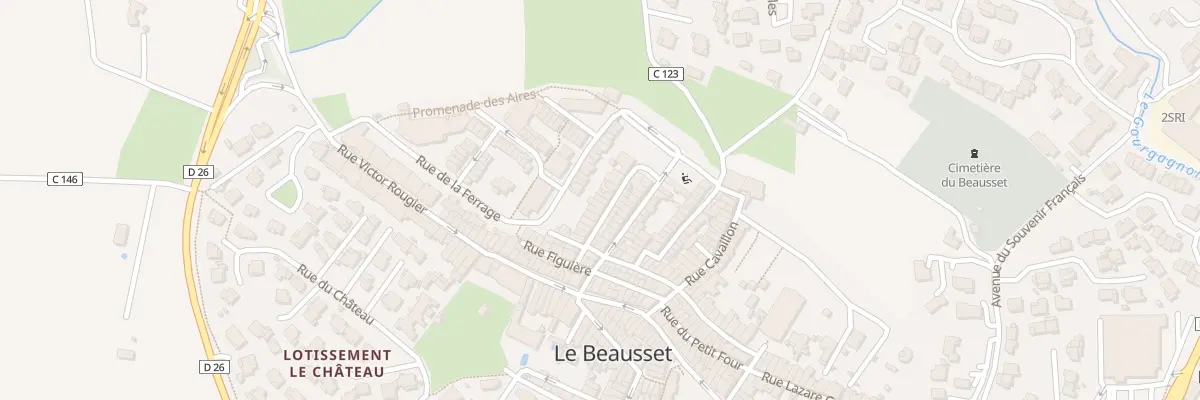 Plan du 16 Rue de la Treille au Beausset