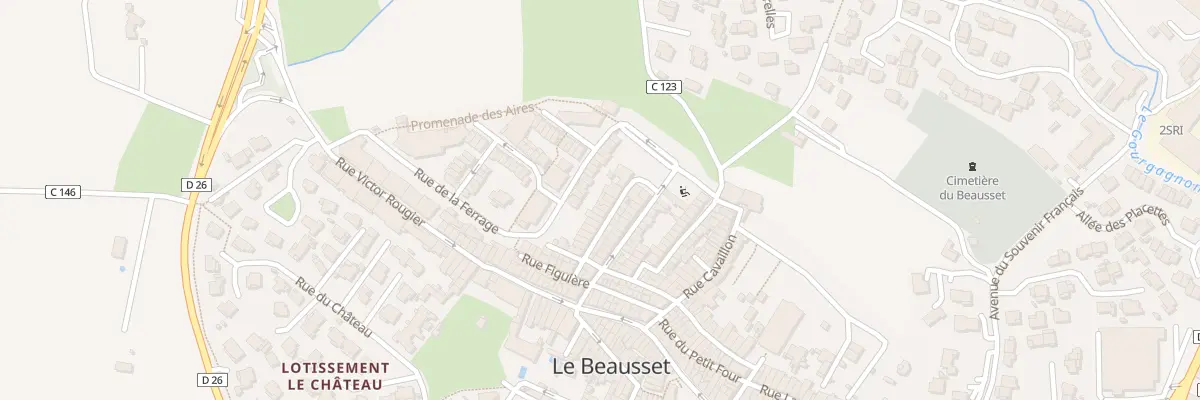 Plan du 20 Rue de la Treille au Beausset