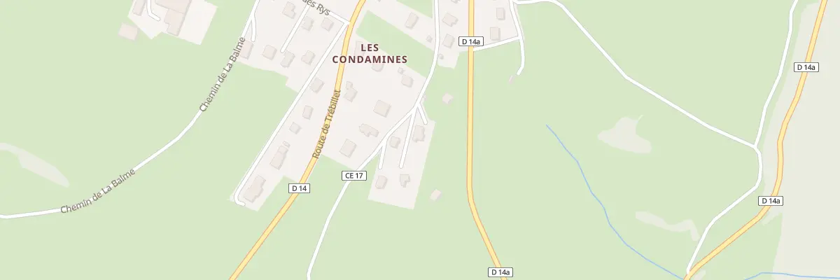 Plan du 271 Che des Voites à Montanges