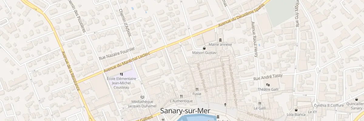 Plan du 23 Rue Lucien Gueirard Prolongée à Sanary-sur-Mer