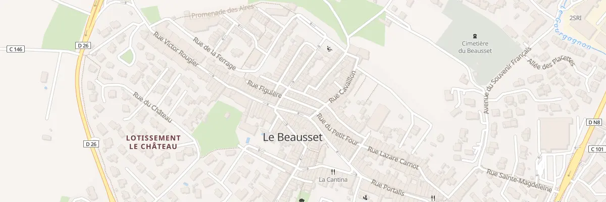 Plan du 7 Rue Hoche au Beausset