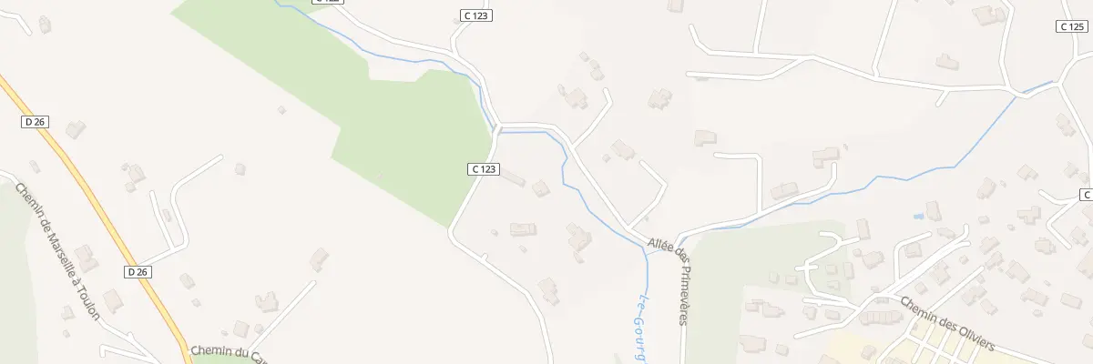 Plan du 620 Che du Bas Gourganon au Beausset