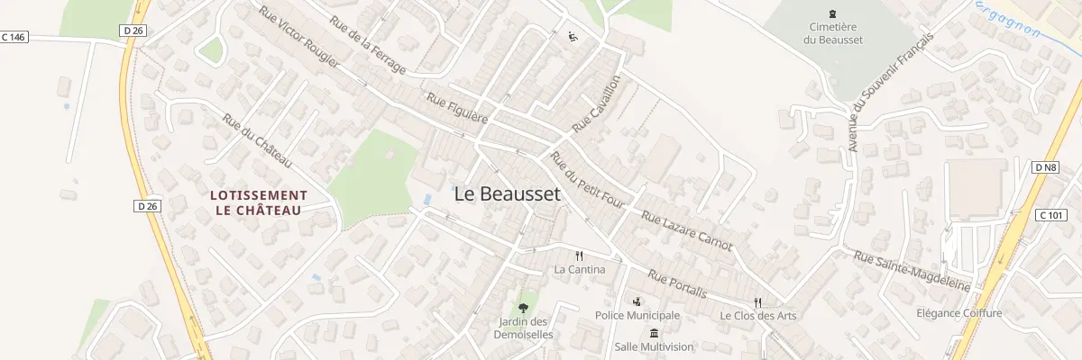 Plan du 10 Rue Gabriel Péri au Beausset
