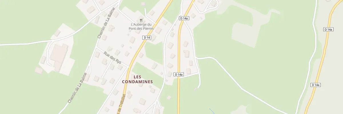 Plan du 382 Rue du Pont des Pierres à Montanges