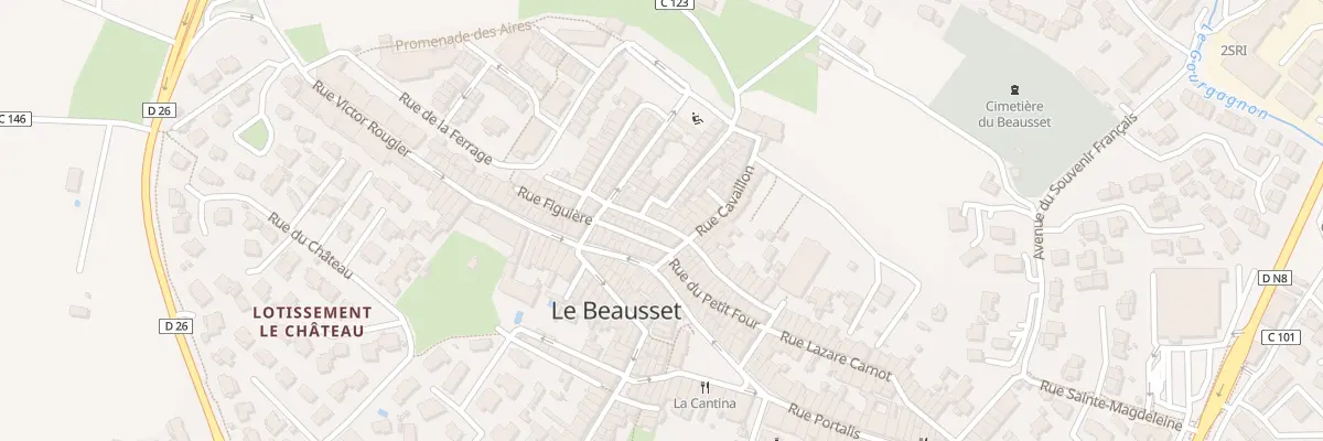 Plan du 9 Rue du Grand Four au Beausset