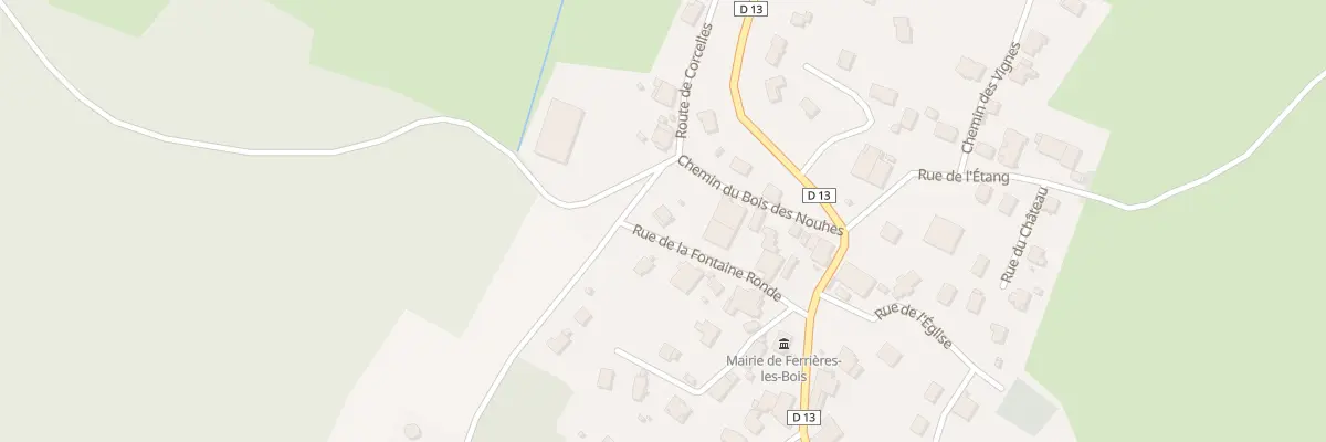 Plan du 6 Rue de la Fontaine Ronde à Ferrières-les-Bois