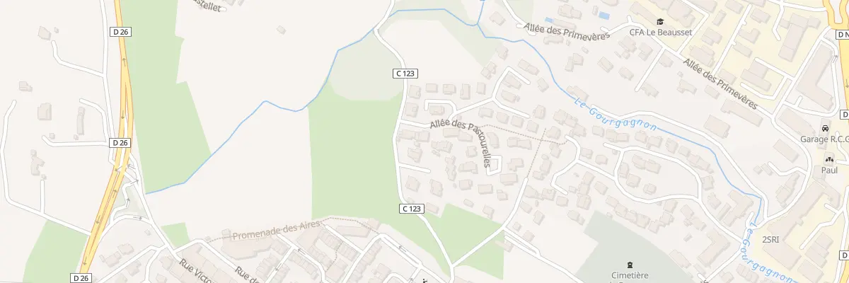 Plan du 2 Rue du Lot les Pastourelles au Beausset