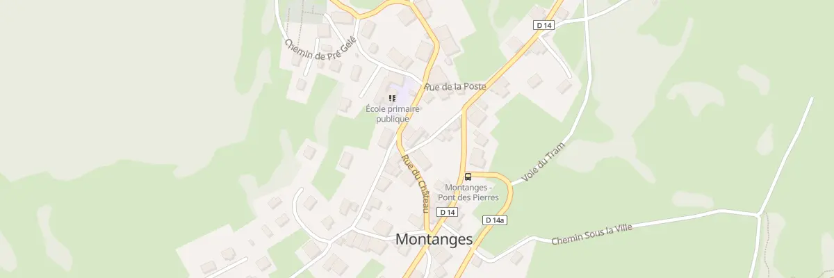 Plan du 66 Rue de la Fruitière à Montanges