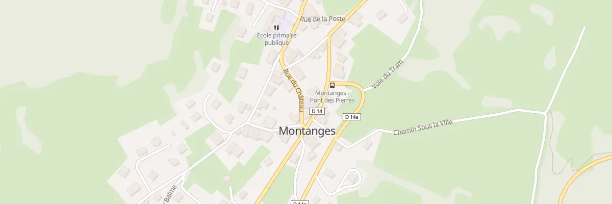 Plan du 42 Rue du Château à Montanges