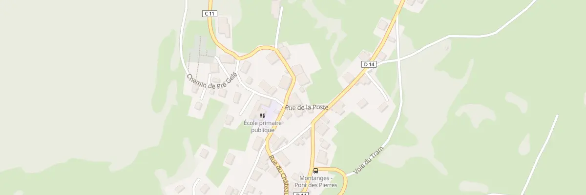 Plan du 200 Rue du Château à Montanges