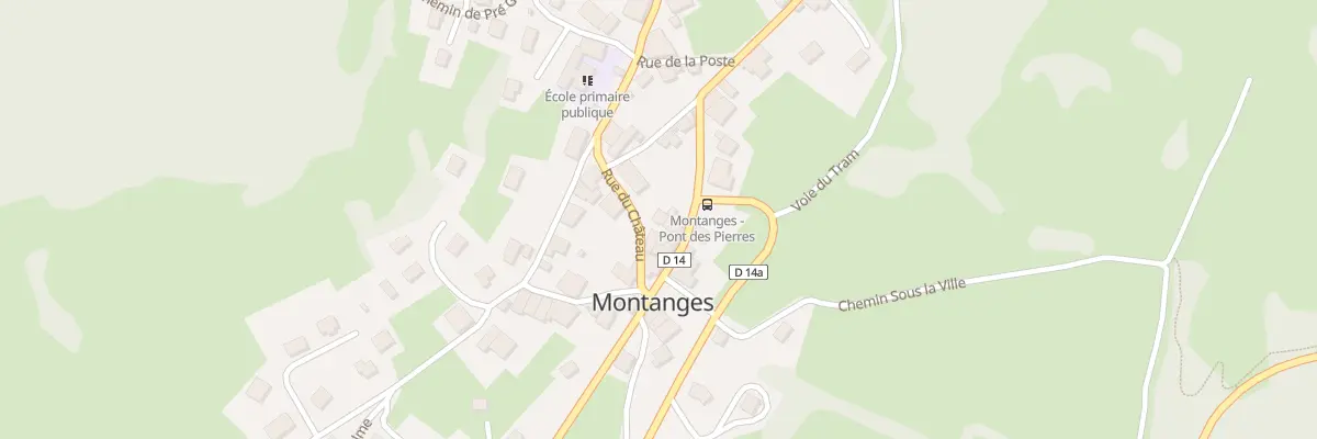Plan du 54 Rue du Château à Montanges