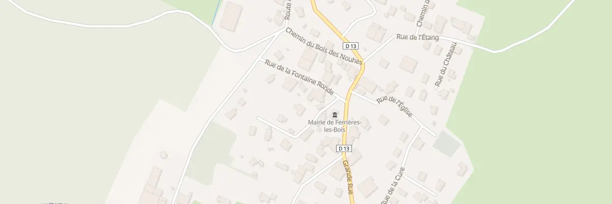 Plan du 2 Rue Millotiere à Ferrières-les-Bois