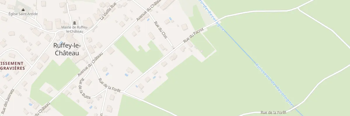 Plan du 10 Rue du Pacrot à Ruffey-le-Château